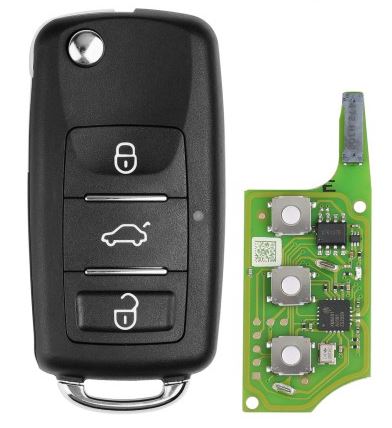 Universal flip-style remote key